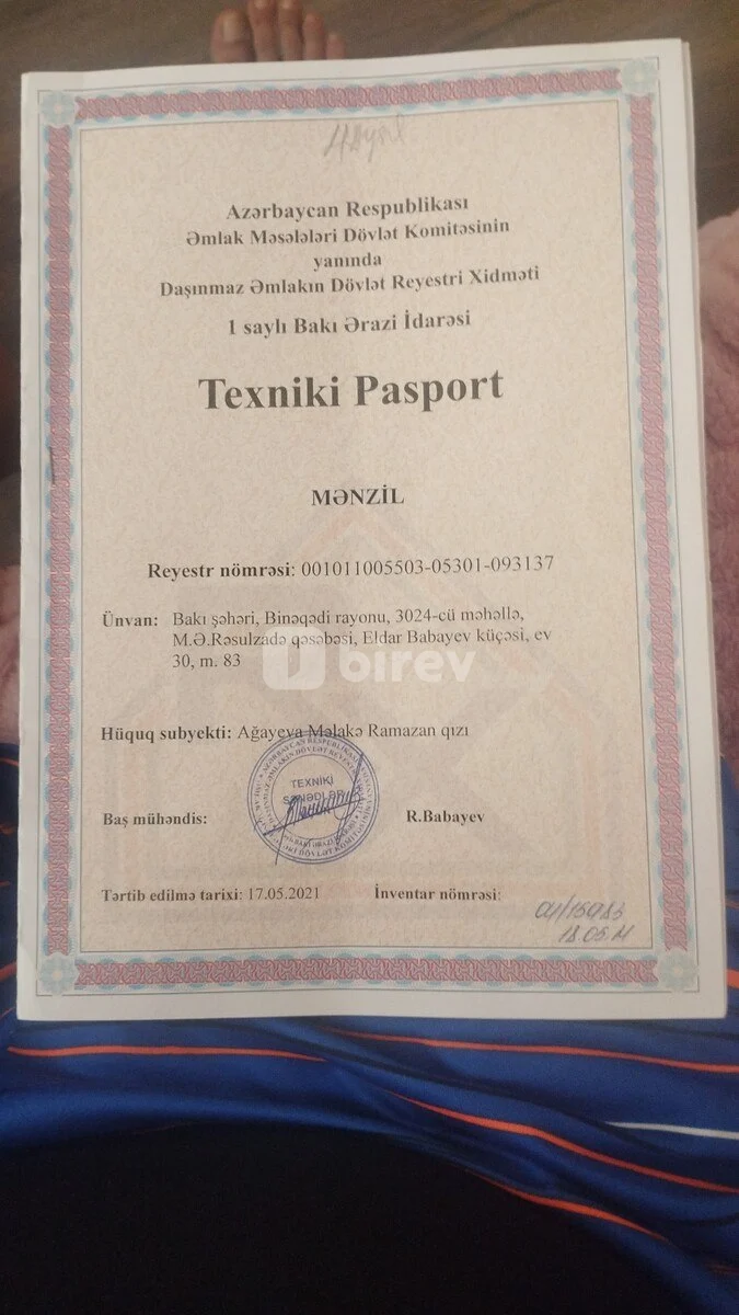 3 otaqlı mənzil, Xutor q., Eldar Babayev 30, Binəqədi rayonu — şəkil 11