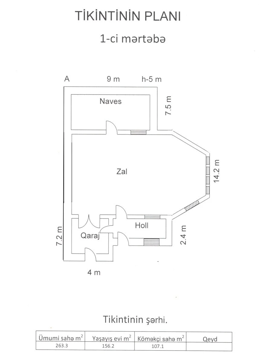 7 otaqlı həyət evi, Binə q., Murad Əliyev 36, Xəzər rayonu — şəkil 2
