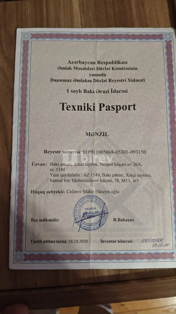 3 otaqlı mənzil, Əhmədli q., Neapol küçəsi 26A, Xətai rayonu — şəkil 18