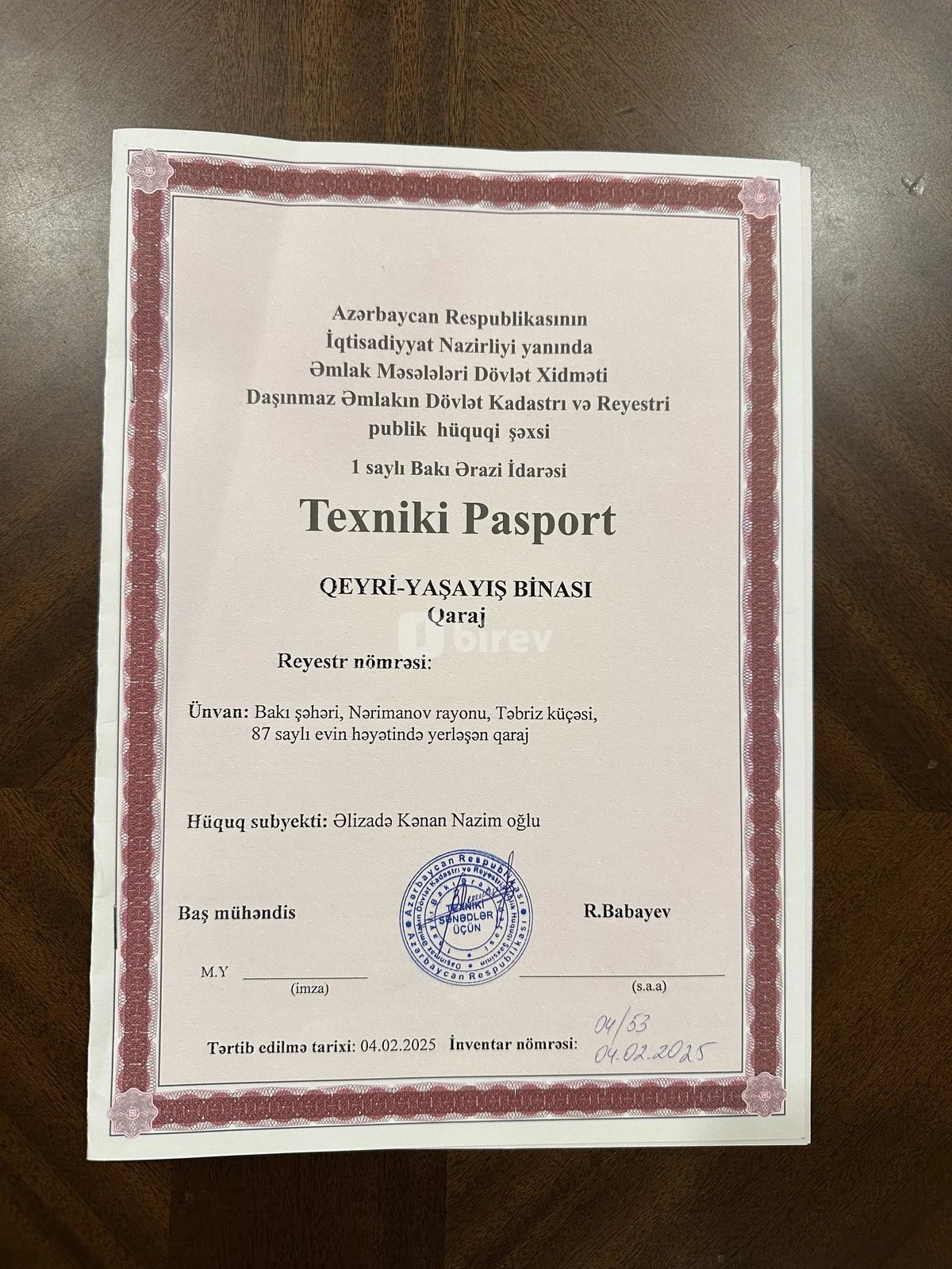Qaraj, Nərimanov rayonu, Təbriz küç., 87., Bakı şəhəri — şəkil 7