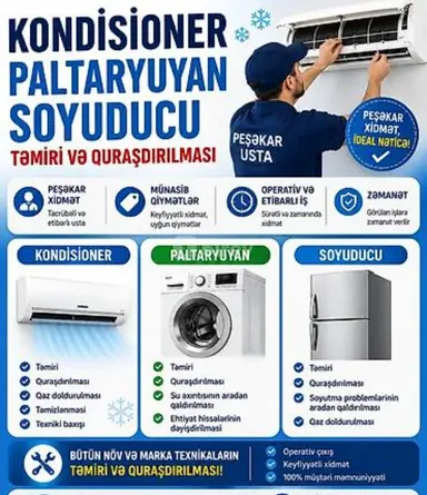 Məişət texnikası ustası — iş nümunəsi 1